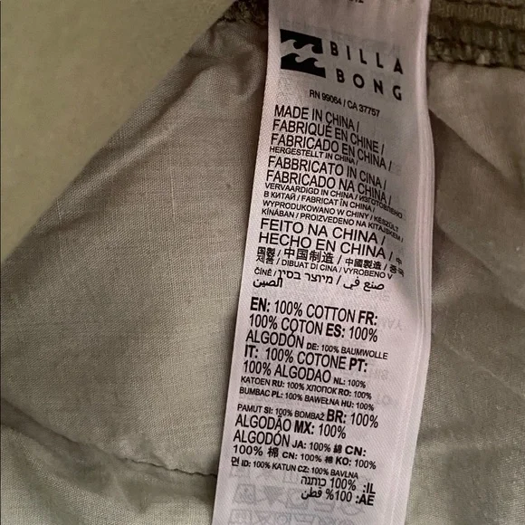 NWOT BILLABONG wall to wall denim cargo pants size 29 - Picture 5 of 6